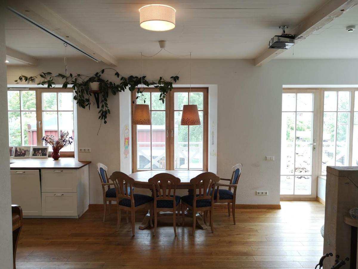 9 Min From Palanga! Luxury House On The River And Sauna Kretinga Exterior foto